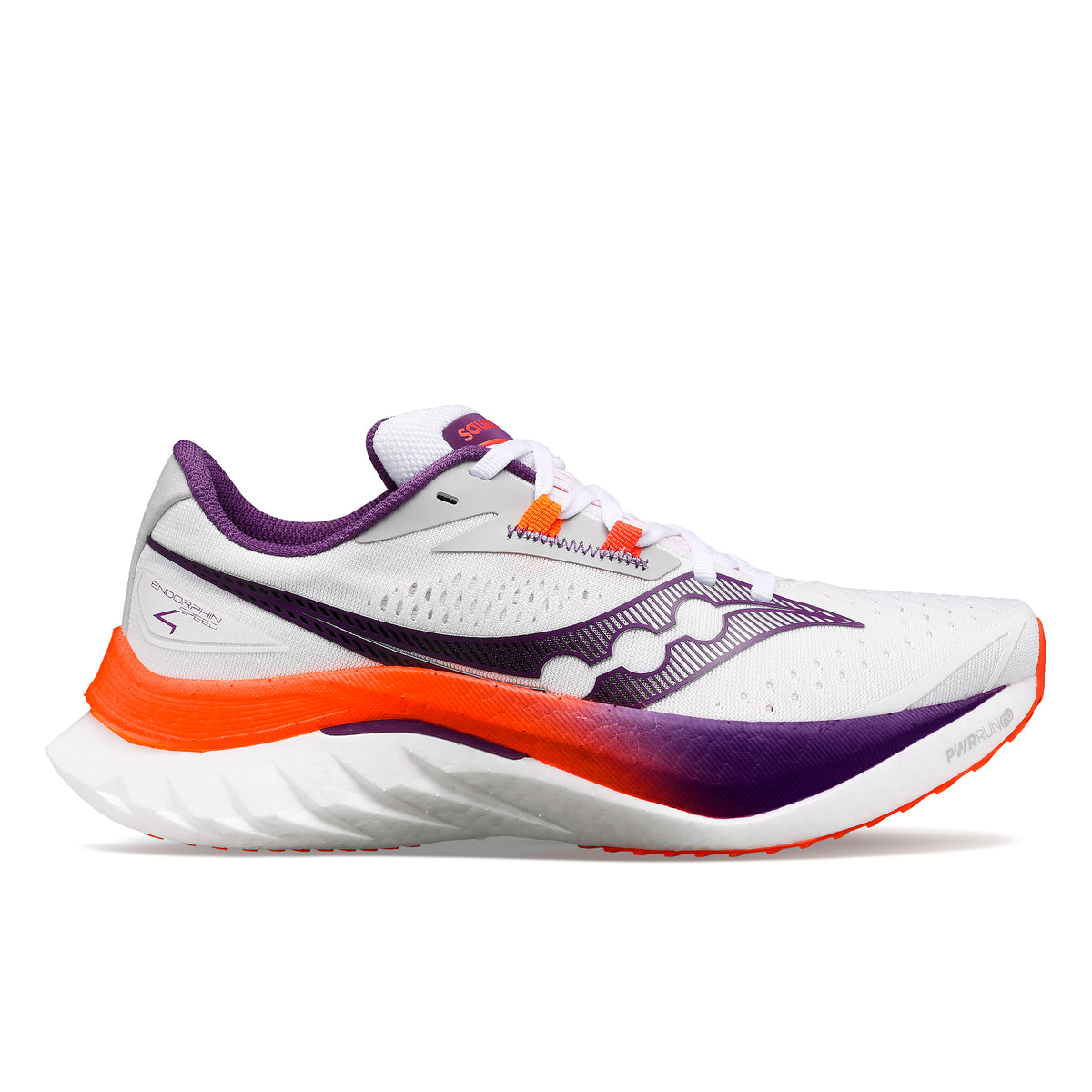 SAUCONY Endorphin Speed 4 Mens FOOTWEAR - Mens Lightweight WHITE/VIZIORANGE