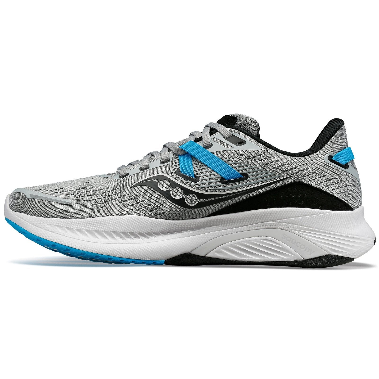 SAUCONY Guide 16 Mens FOOTWEAR - Mens Stability CONCRETE/VIZIBLU GRIS