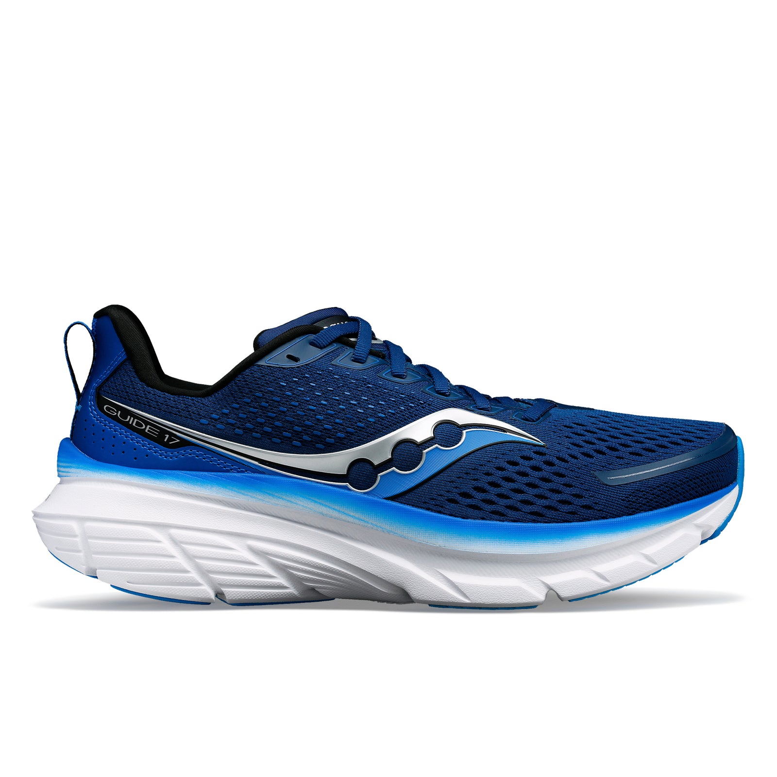 SAUCONY Guide 17 Mens FOOTWEAR - Mens Stability Cushioned NAVY/COBALT BLEU