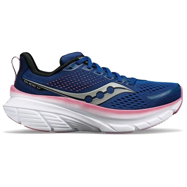 SAUCONY Guide 17 Womens FOOTWEAR - Womens Stability Cushioned NAVY/ORCHID MARINE
