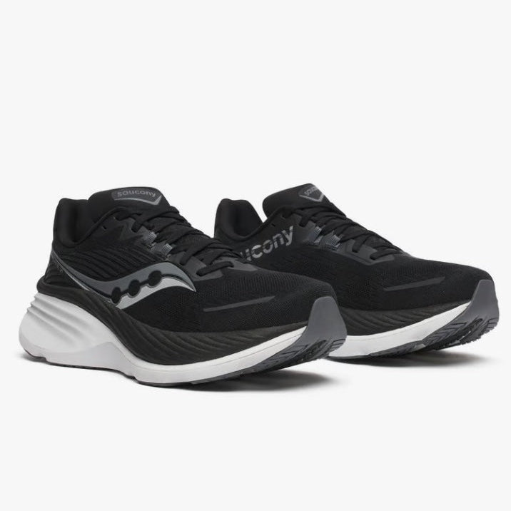 Saucony Hurricane 24 Men's Wide FOOTWEAR - Mens Stability Cushioned BLACK / CARBON