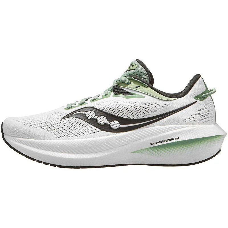 SAUCONY Triumph 21 Mens FOOTWEAR - Mens Neutral Cushioned WHITE/UMBRA