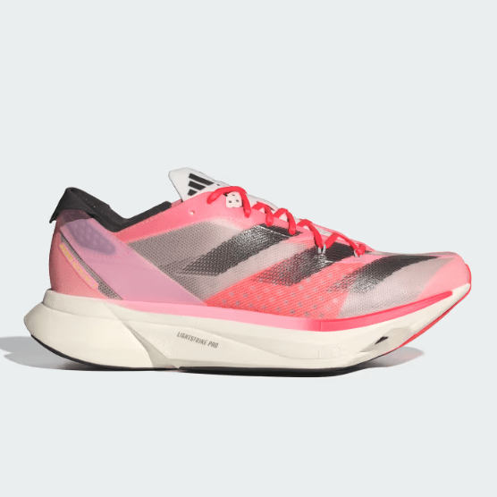 ADIDAS Adizero Adios Pro 3 Mens FOOTWEAR - Mens Carbon Plate PINK SPARK/AURORA METALIC/SANDY PINK