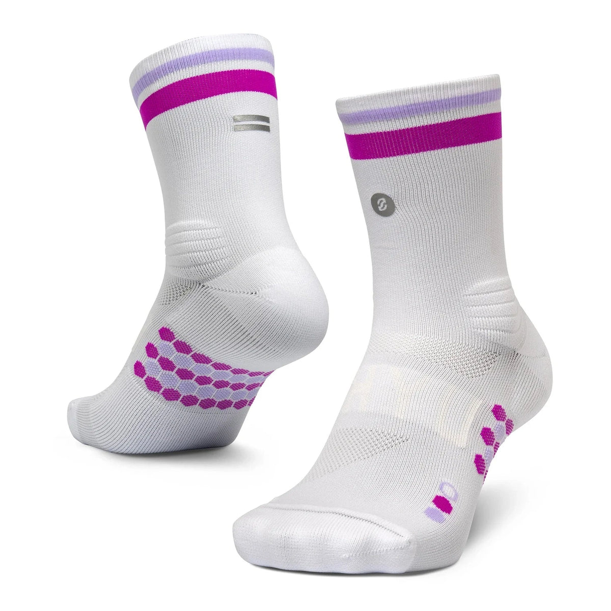 SHYU Racing Half Crew Sock GEAR - Socks WHITE / GRAPE / LILAC