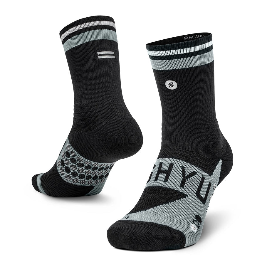 SHYU Racing Half Crew Sock GEAR - Socks BLACK / GREY / WHITE