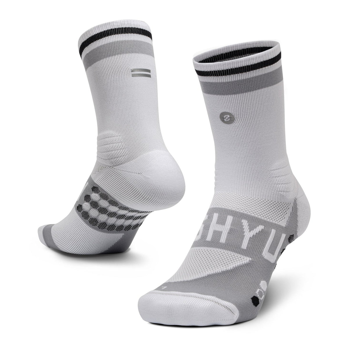 SHYU Racing Half Crew Sock GEAR - Socks WHITE / GREY / BLACK