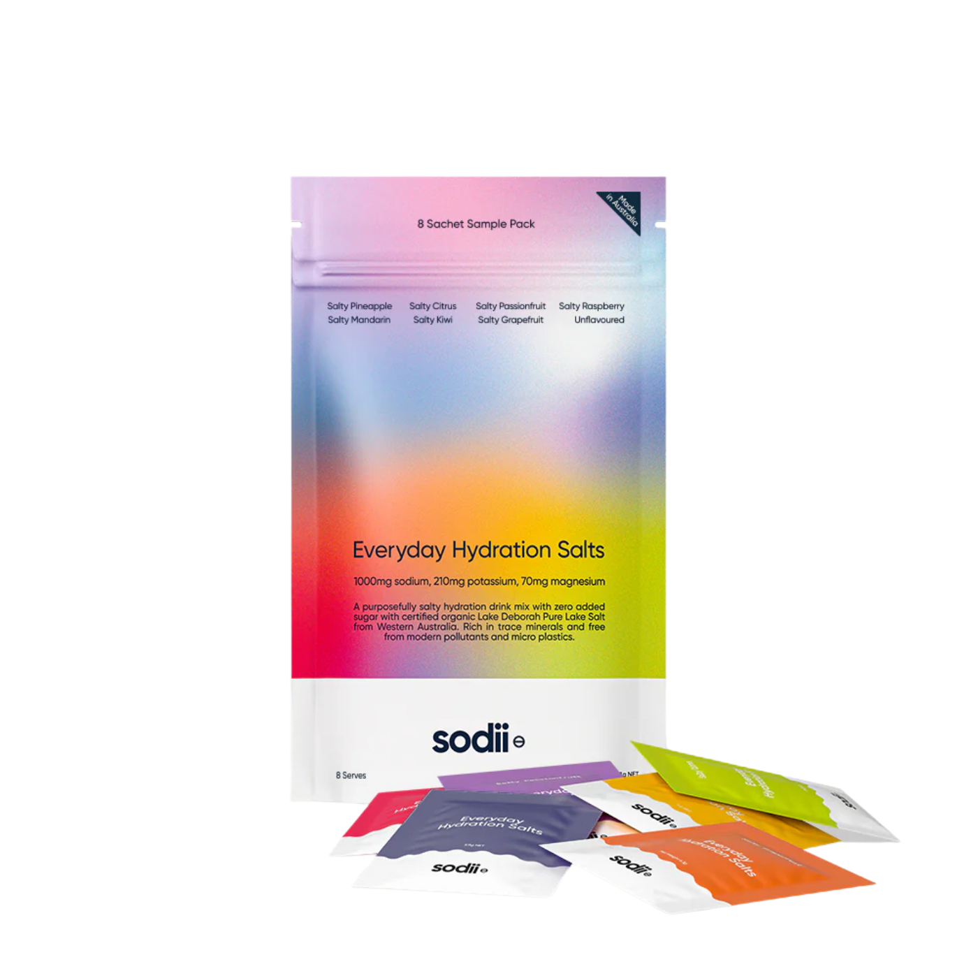 Sodii 8 Sachet Sample Pack NUTRITION - Energy and Recovery Powder
