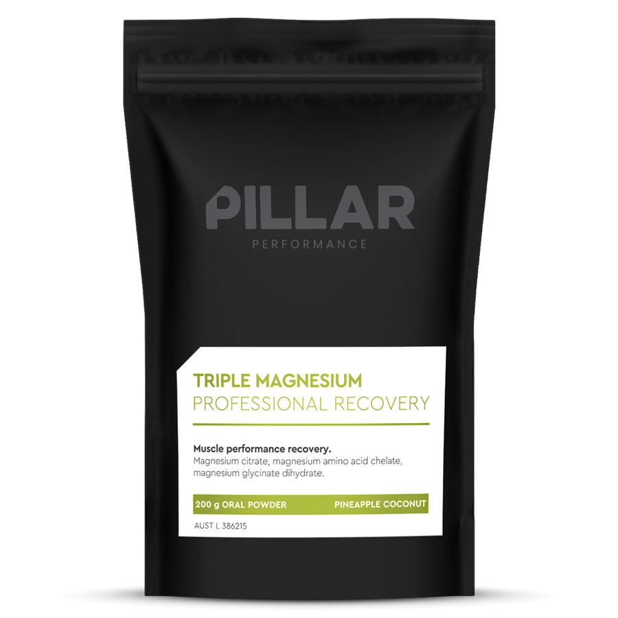 PILLAR PERFORMANCE TRIPLE MAGNESIUM POWDER 200g NUTRITION - Energy and Recovery Powder POUCH