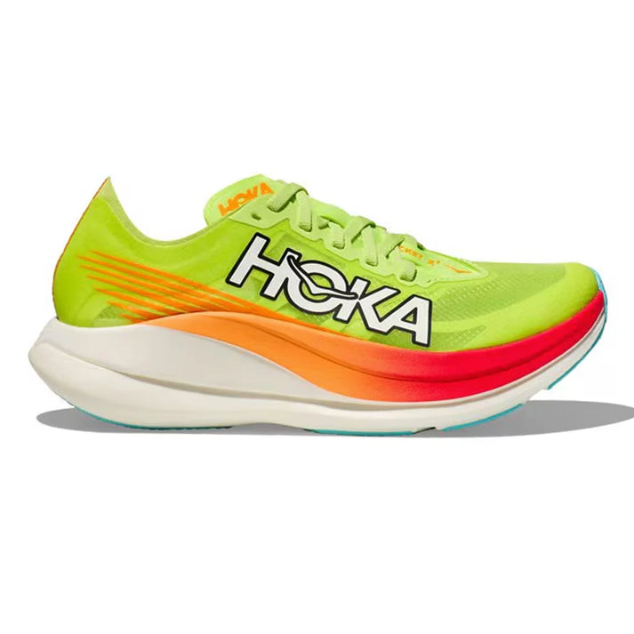 Hoka Rocket X 2 Unisex FOOTWEAR - Unisex Carbon Plate LETTUCE/SOLAR FLARE