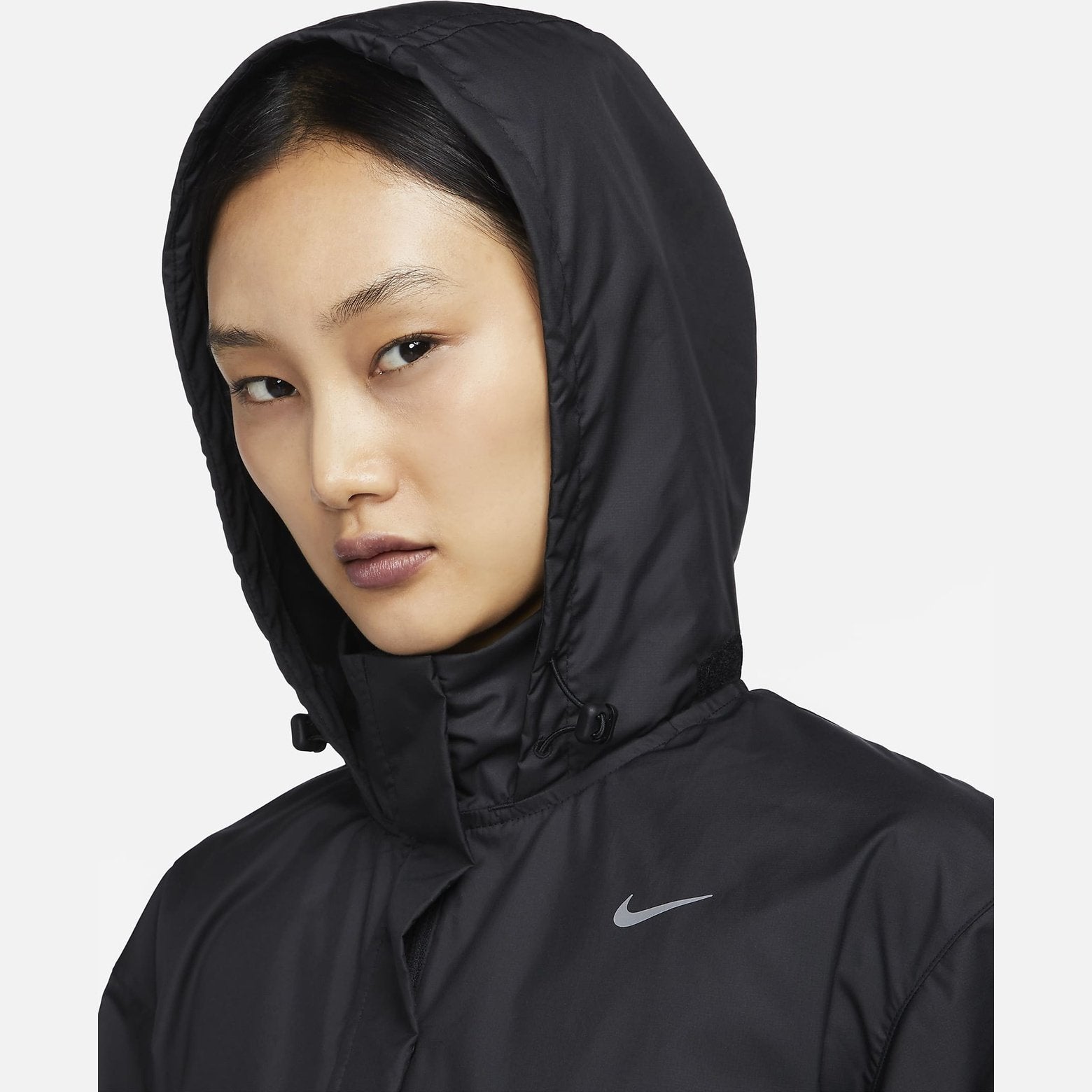 NIKE Womens Repel Running Jacket APPAREL - Womens Jackets BLACK/BLACK