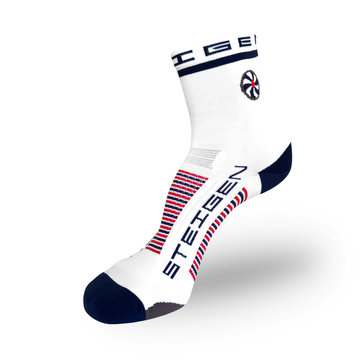 STEIGEN 1/2 Length Running Socks GEAR - Socks WHITE