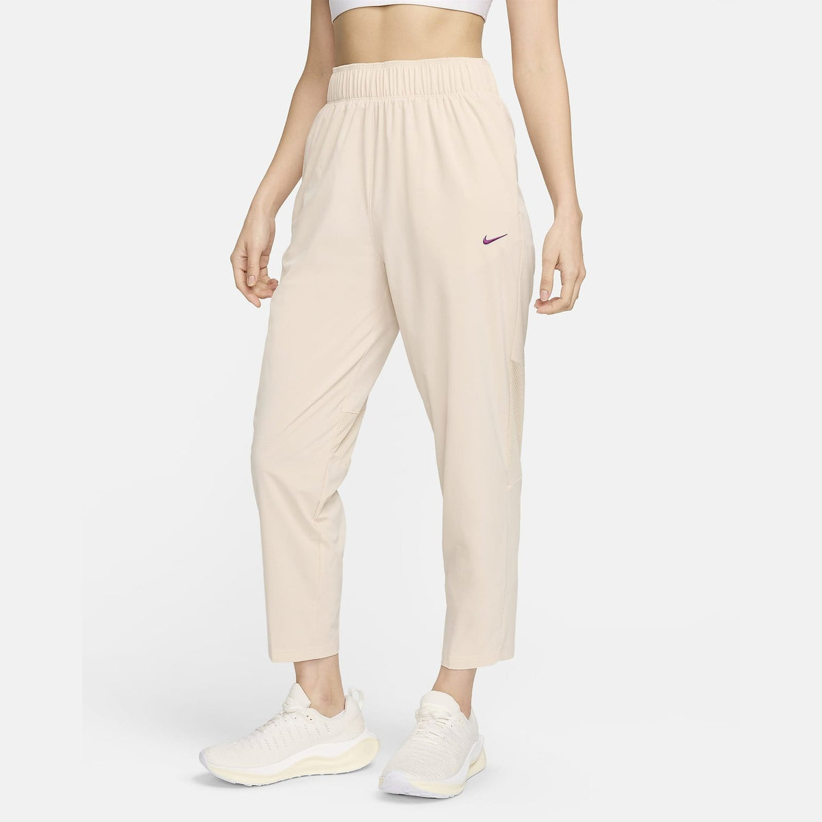 NIKE Dri-FIT Fast Mid-Rise 7/8 Running Trousers Women APPAREL - Womens Pants BEIGE