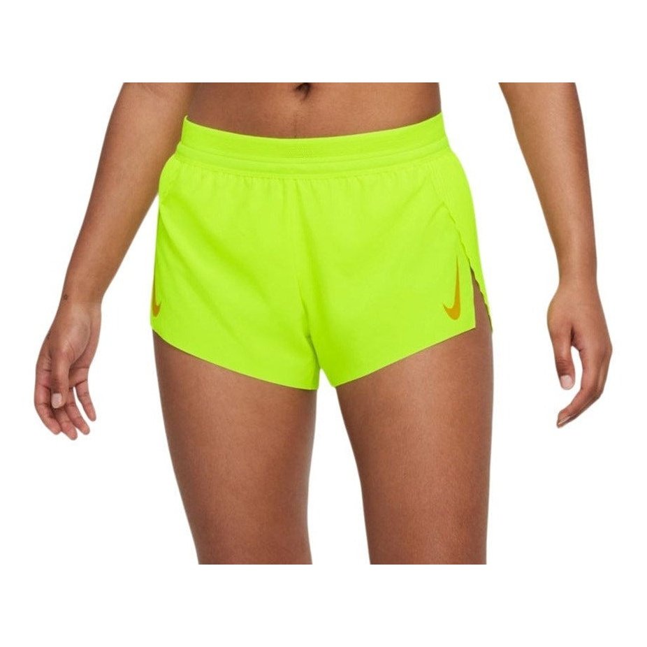 Nike Aeroswift Running Shorts Womens APPAREL - Womens Shorts VOLT/BRIGHT CITRON
