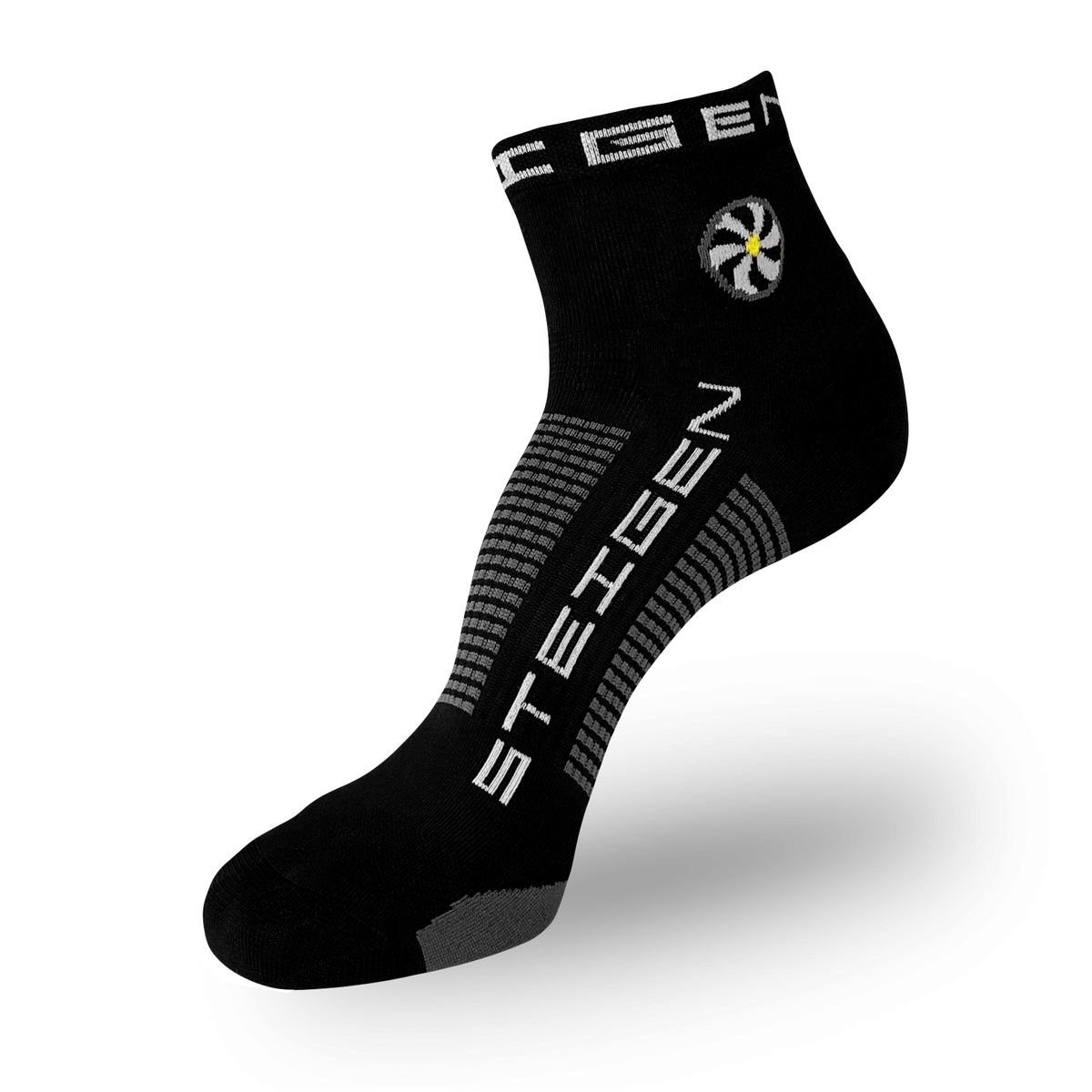 STEIGEN 1/4 Length Running Socks GEAR - Socks BLACK