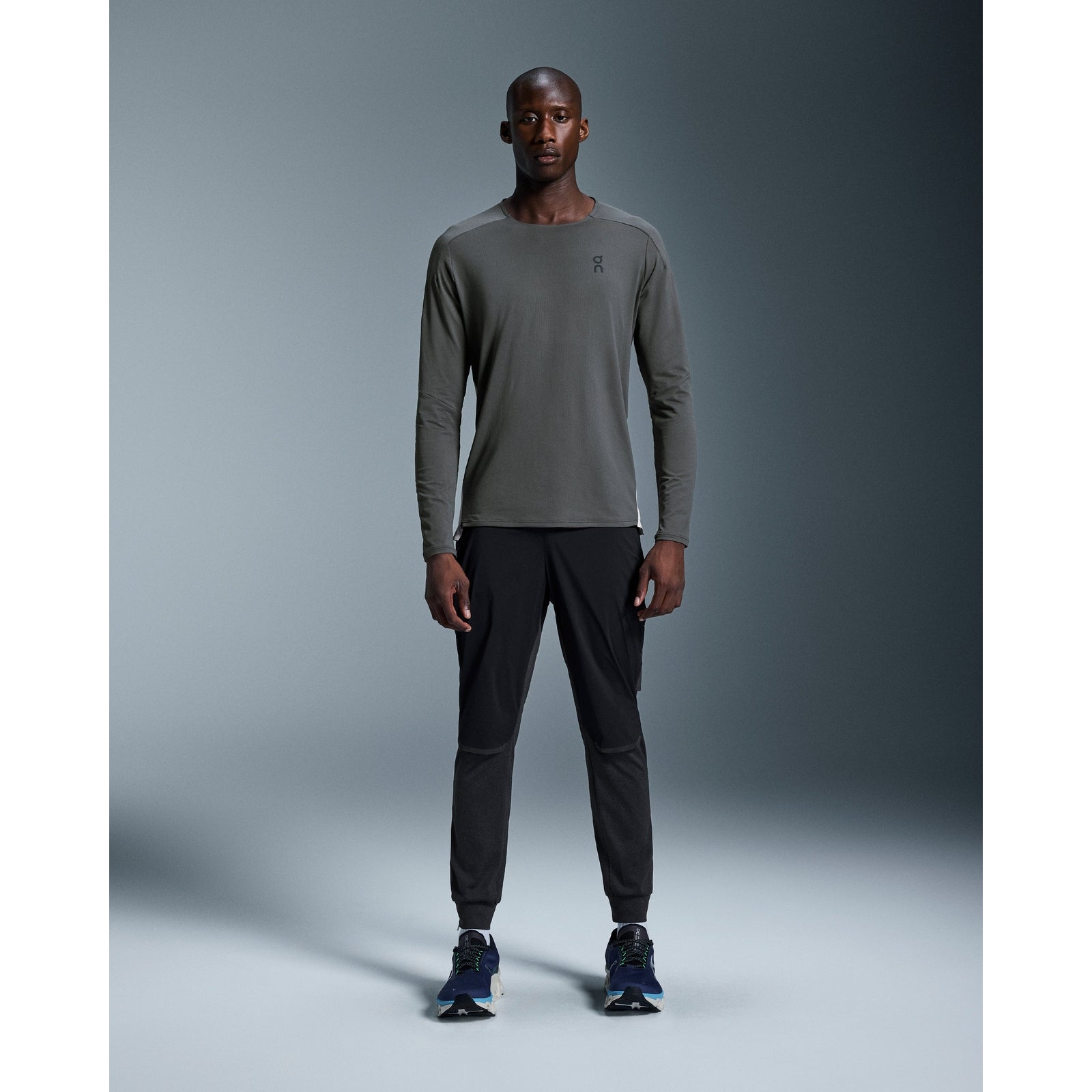 ON Performance Long-T Mens APPAREL - Mens Long Sleeve Tops ECLIPSE/SILVER