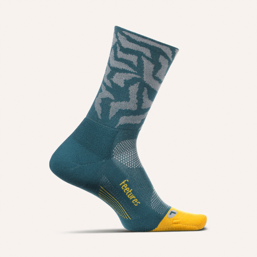 FEETURES Elite Light Cushion Mini Crew GEAR - Socks SAVAGE TEAL