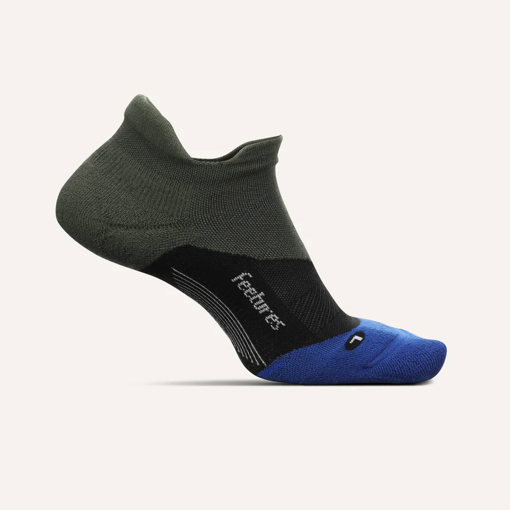FEETURES Elite Max Cushion No Show Tab GEAR - Socks MOSS GREEN