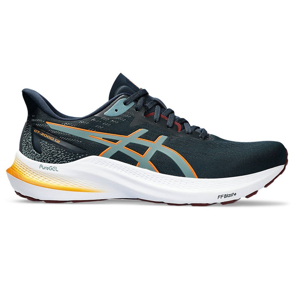 Asics GT-2000 12 Wide (2E) Mens FOOTWEAR - Mens Stability Cushioned FRENCH BLUE/FOGGY TEAL