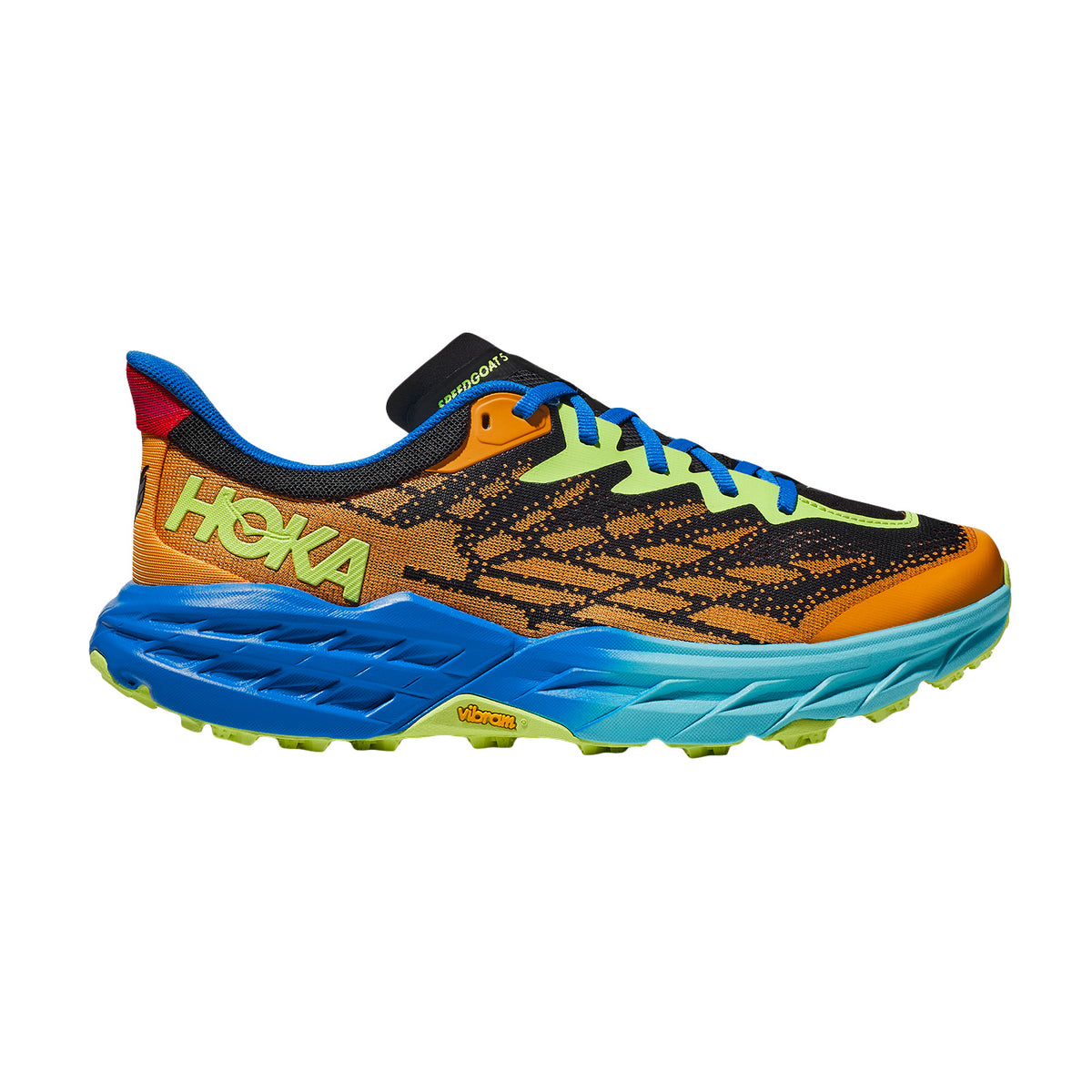 Hoka Speedgoat 5 Mens FOOTWEAR - Mens Trail SOLAR FLARE/DIVA BLUE