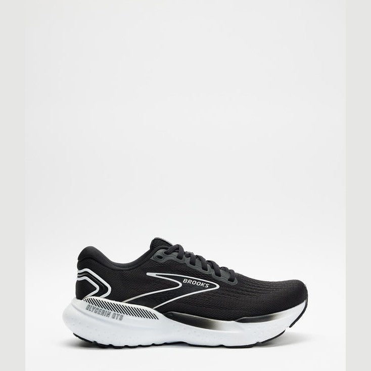BROOKS Glycerin GTS 21 Mens FOOTWEAR - Mens Stability Cushioned BLACK/GREY/WHITE