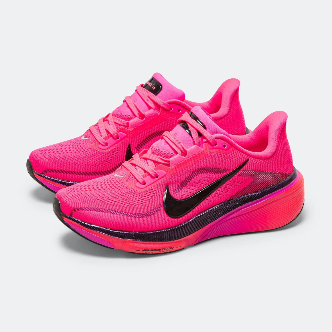Nike Air Zoom Pegasus 42 Womens FOOTWEAR - Womens Everyday Training HYPER PINK/BLACK-LASER CRIMSON
