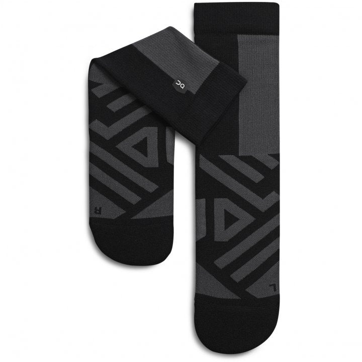 ON High Sock Womens GEAR - Socks Black/Shadow