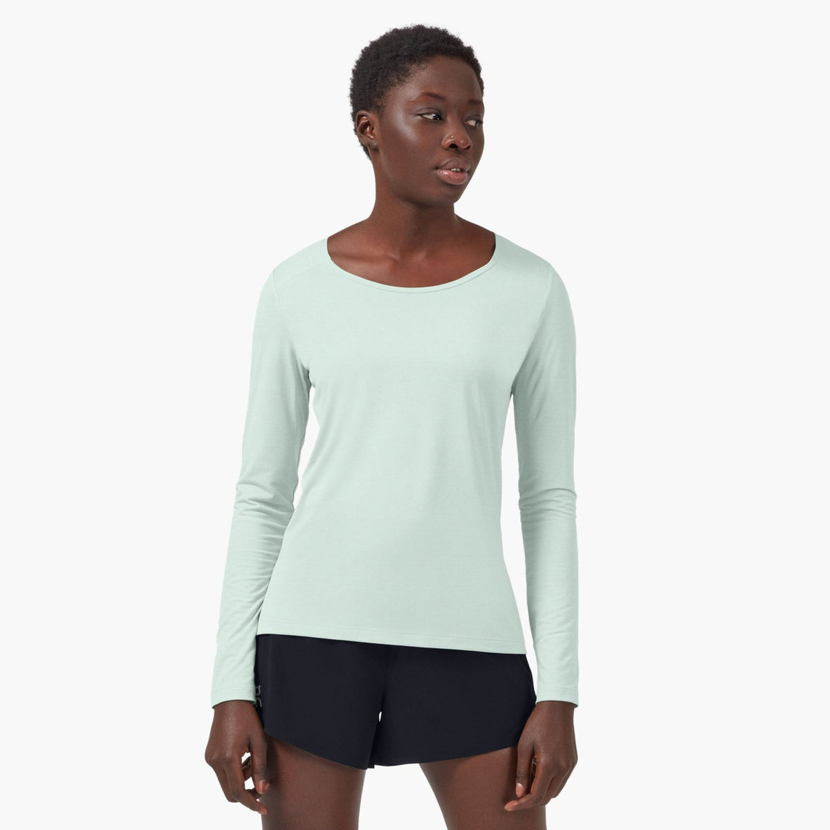 On Performance Long-T Womens APPAREL - Womens Long Sleeve Tops MINERAL