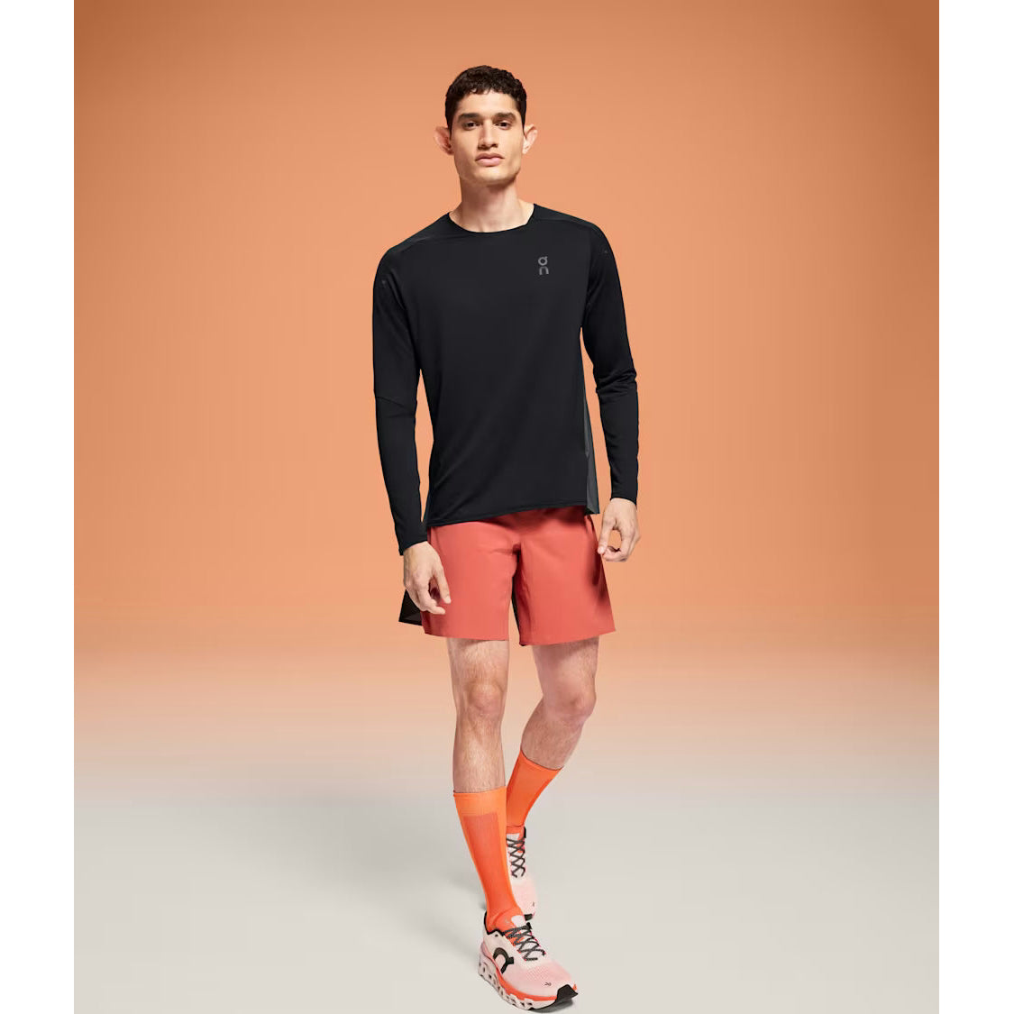 ON Performance Long-T Mens APPAREL - Mens Long Sleeve Tops BLACK/ECLIPSE