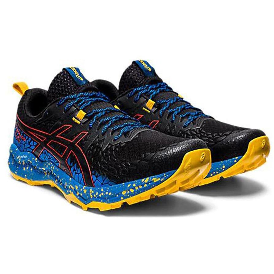 ASICS Fuji Trabuco Lyte Mens FOOTWEAR - Mens Trail BLACK/BLUE