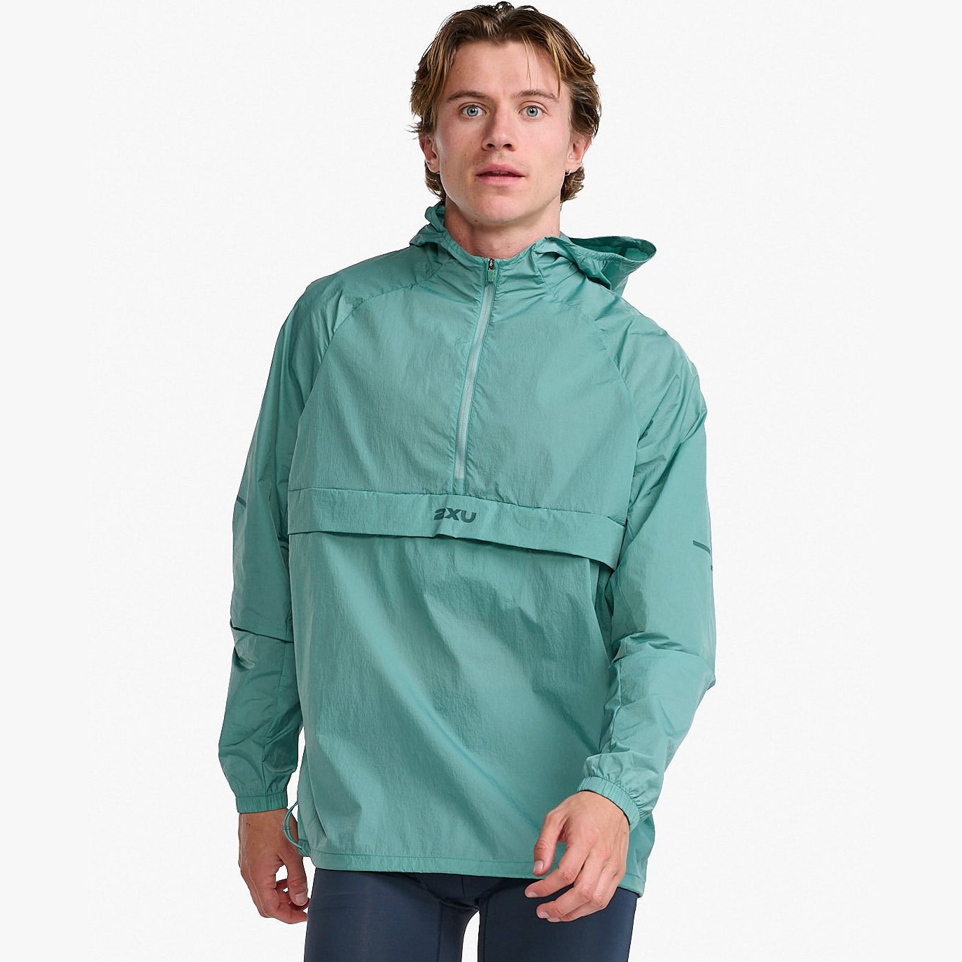 2XU Aero Anorak Mens APPAREL - Mens Jackets RAFT/PINE REFLECTIVE