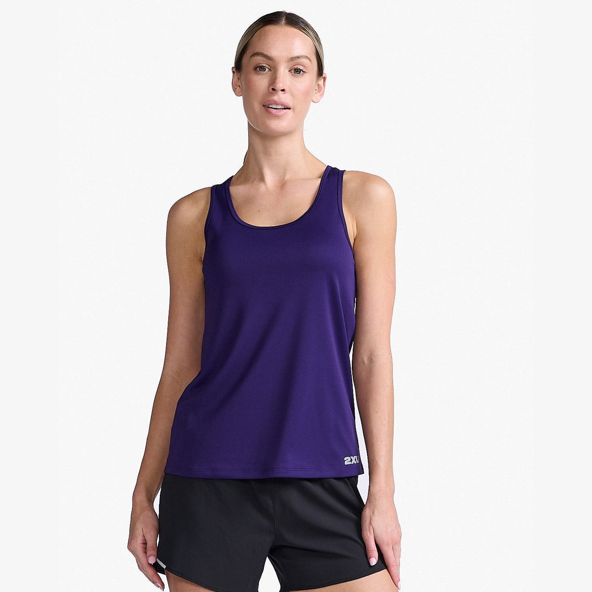 2XU Aero Singlet Womens APPAREL - Womens Tanks PARACHUTE/SILVER REFLECTIVE