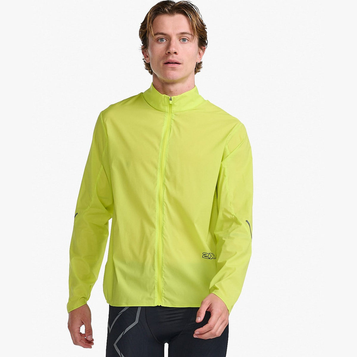 2XU Light Speed Ultralight Jacket Mens APPAREL - Mens Jackets Volt/Black Reflective