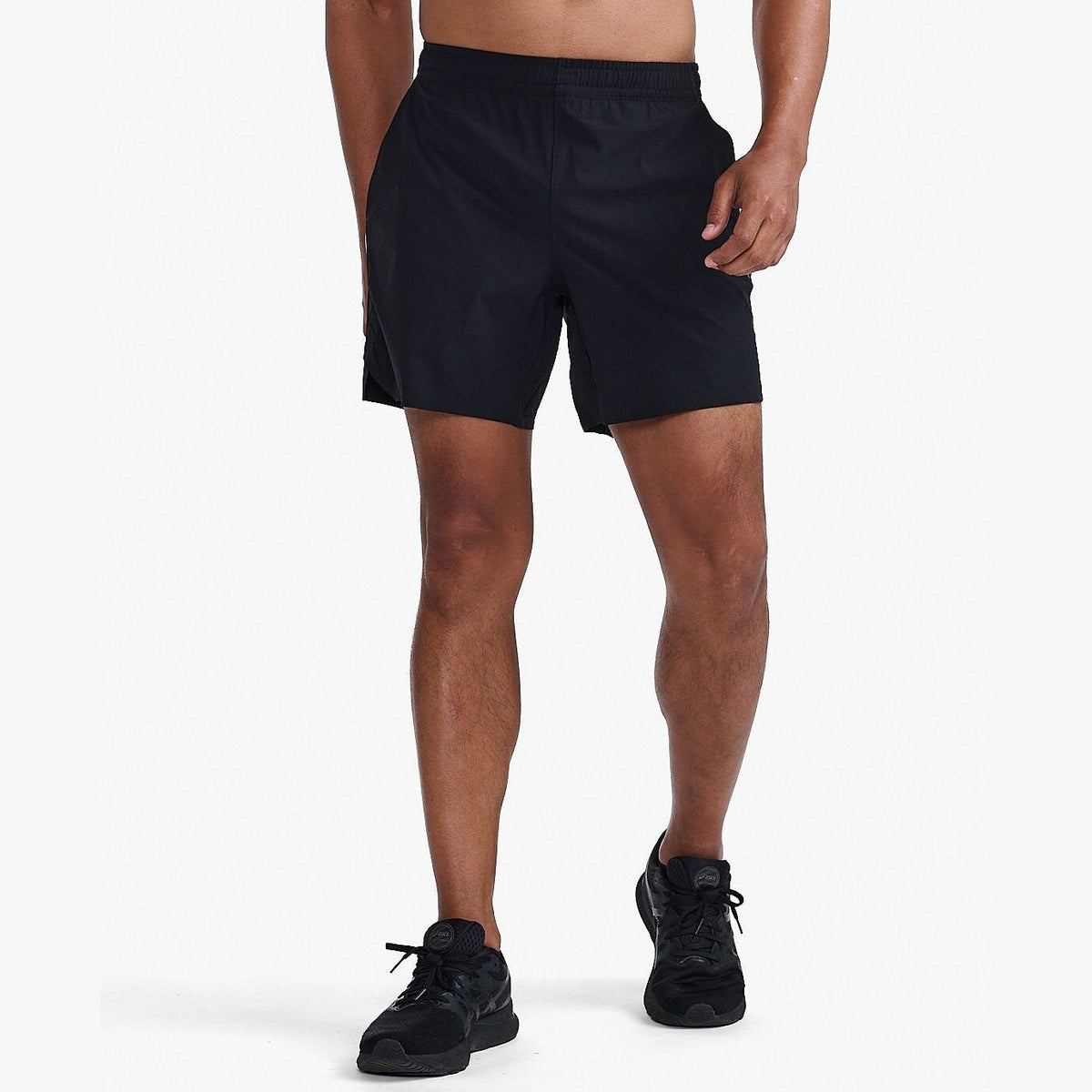 2XU Mens Motion 6 Inch Shorts APPAREL - Mens Shorts BLACK/BLACK
