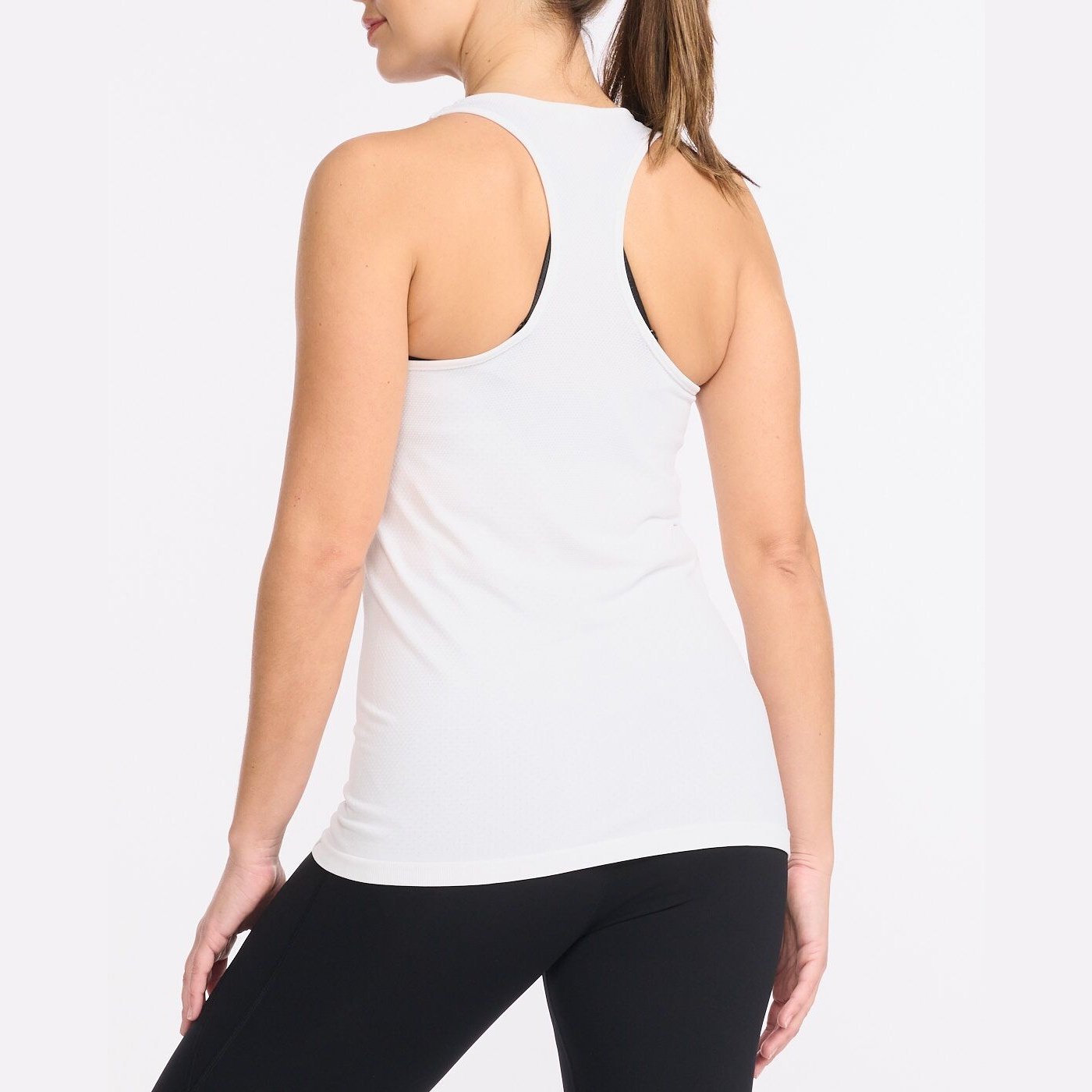 2XU Motion Tech Singlet Womens APPAREL - Womens Tanks WHITE/HARBOUR MIST