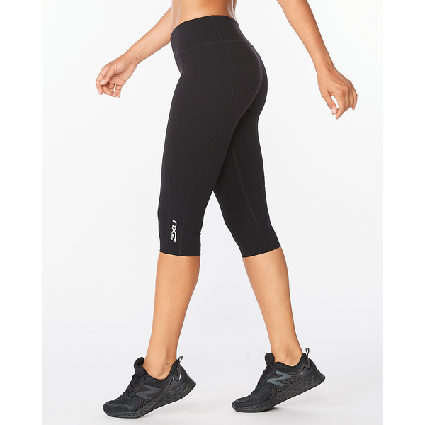 2XU Form Mid Rise Compression 3/4 Tights Womens APPAREL - Womens Compression Tights BLACK