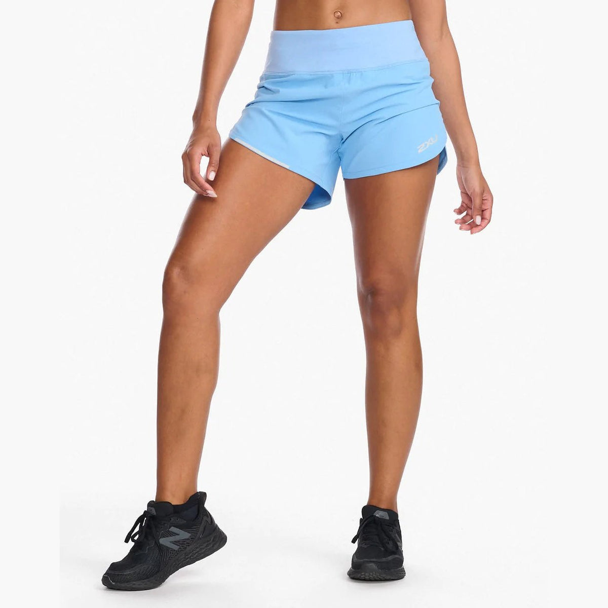 2XU Aero 4 Inch Short Womens APPAREL - Womens Shorts MIRAGE/WHITE REFLECTIVE
