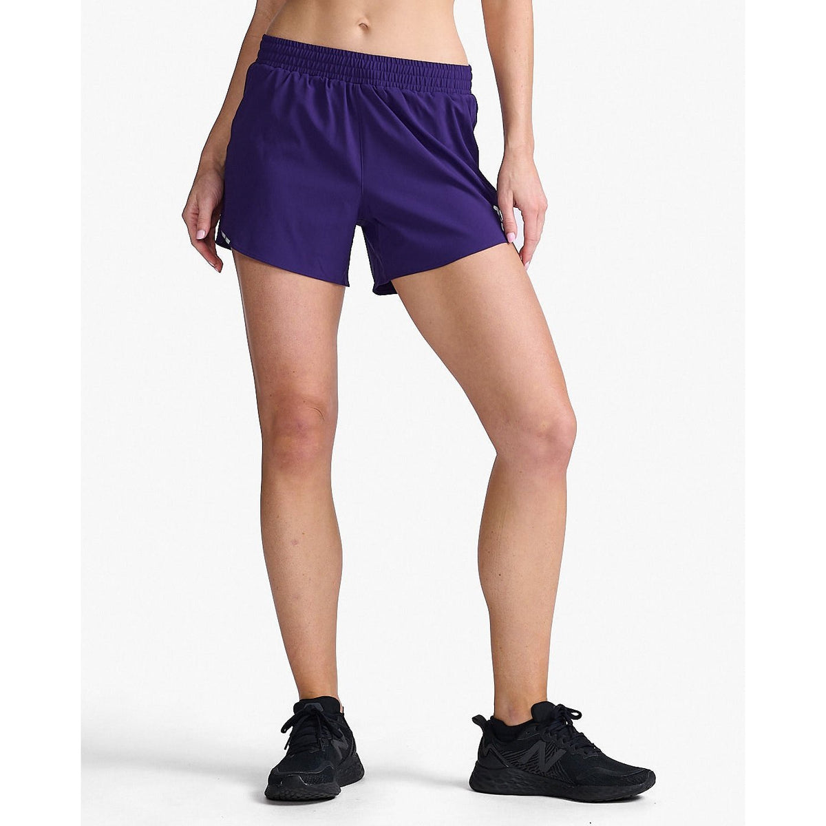 2XU Aero 5 Inch Shorts Womens APPAREL - Womens Shorts PARACHUTE/SILVER REFLECTIVE