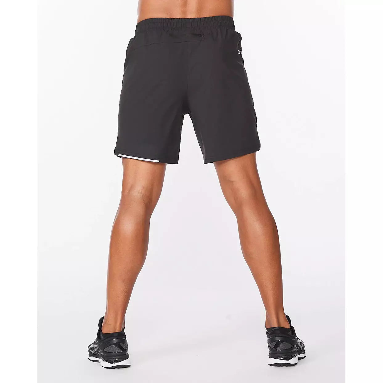 2XU Aero 7 Inch Shorts Mens APPAREL - Mens Shorts SPIRALIZE TURBULANCE/SILVER