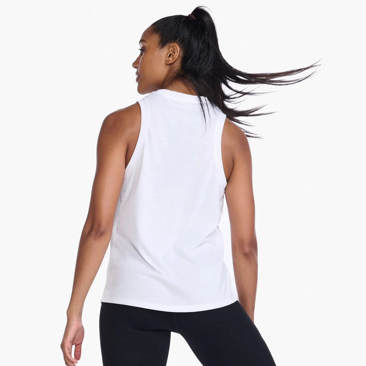 2XU Form Tank Womens APPAREL - Womens Tanks WHITE/WILLOW GREEN