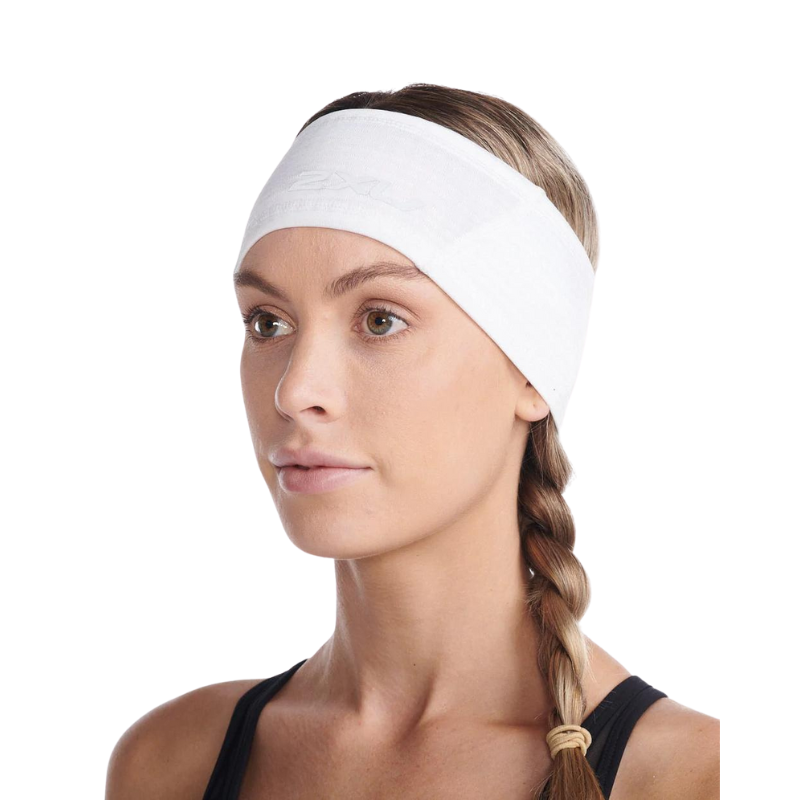 2XU Ignition Headband GEAR - Unisex Hats, Visors & Headwear WHITE/SILVER REFLECTIVE
