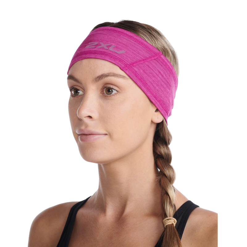 2XU Ignition Headband GEAR - Unisex Hats, Visors & Headwear FESTIVAL/MULBERRY REFLECTIVE