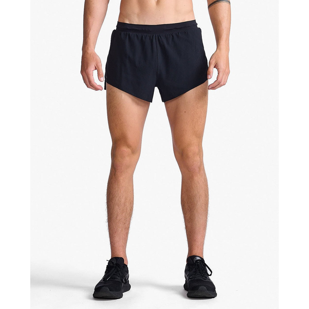 2XU Light Speed 3 Inch Shorts Mens APPAREL - Mens Shorts BLACK/BLACK REFLECTIVE