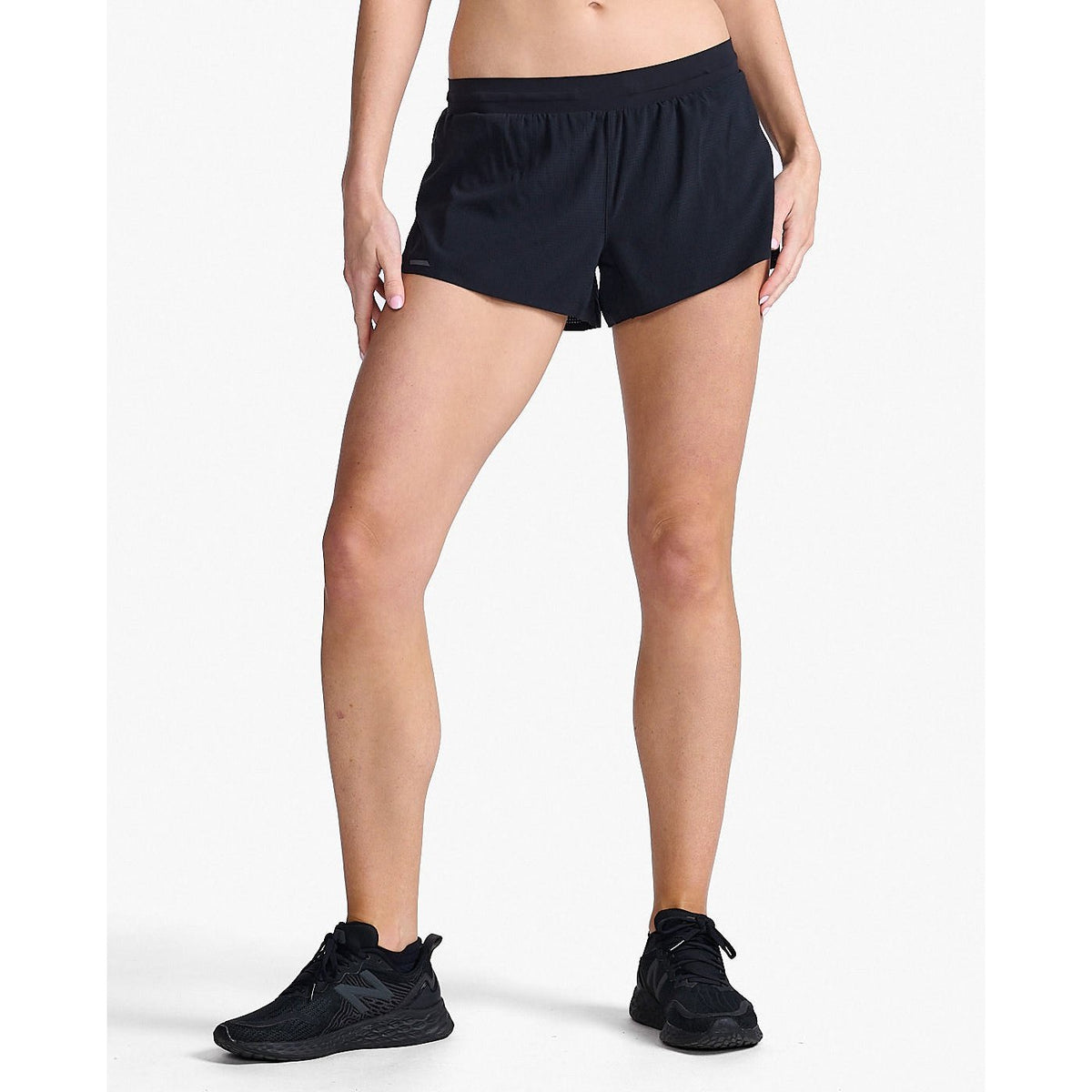 2XU Light Speed 3 Inch Shorts Womens APPAREL - Womens Shorts BLACK/BLACK REFLECTIVE