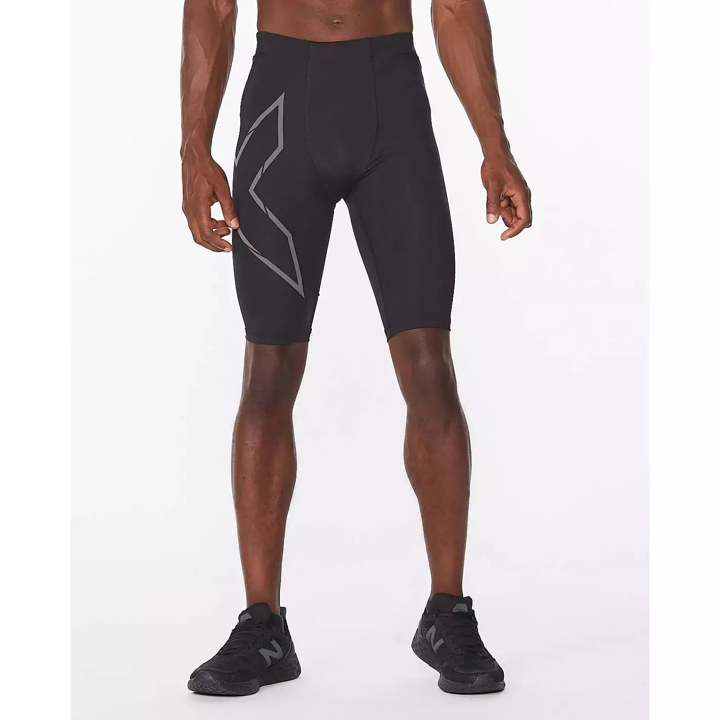 2XU Light Speed Compression Shorts Mens APPAREL - Mens Compression BLACK/BLACK REFLECTIVE