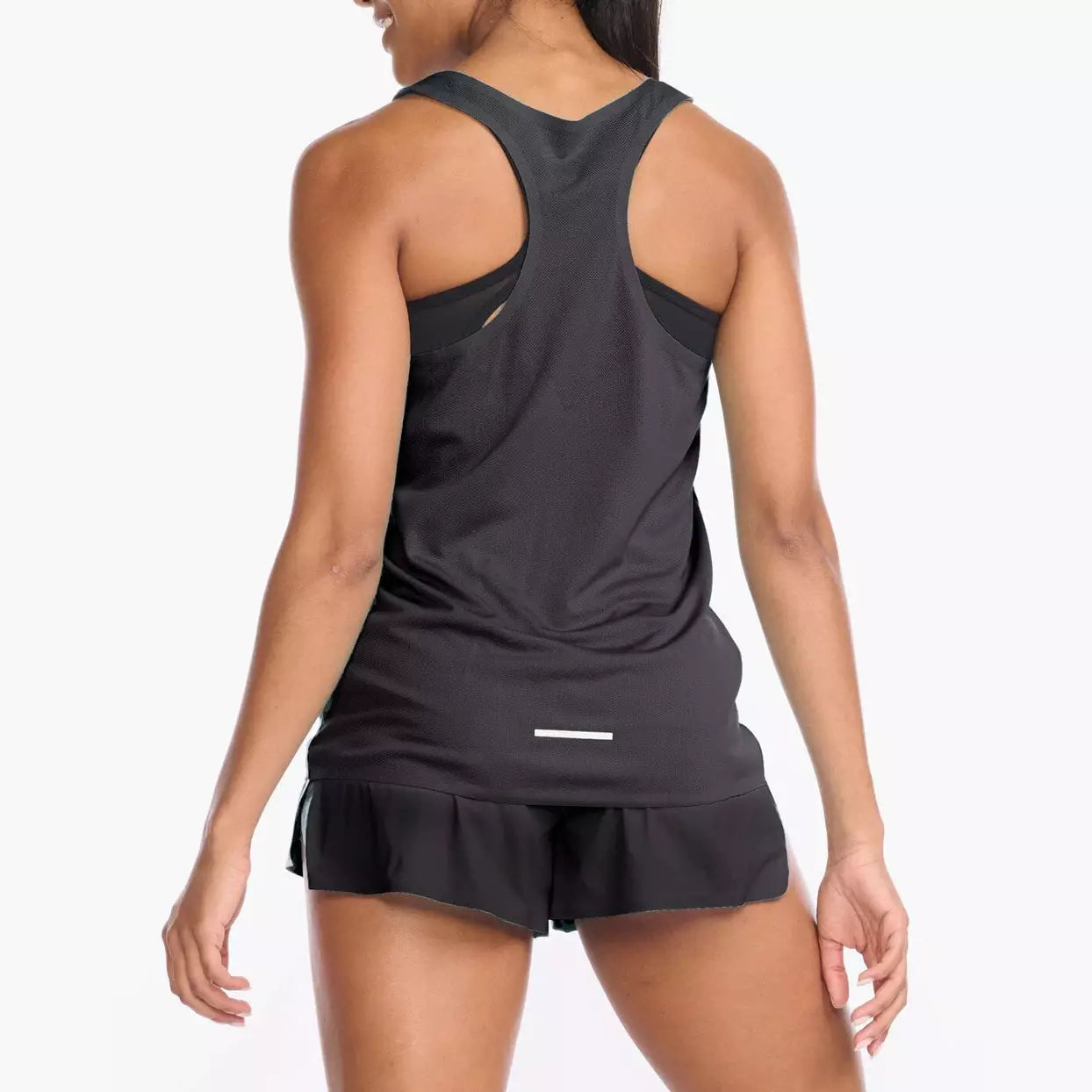 2XU Light Speed Tech Singlet Womens APPAREL - Womens Tanks BLACK/BLACK REFLECTIVE