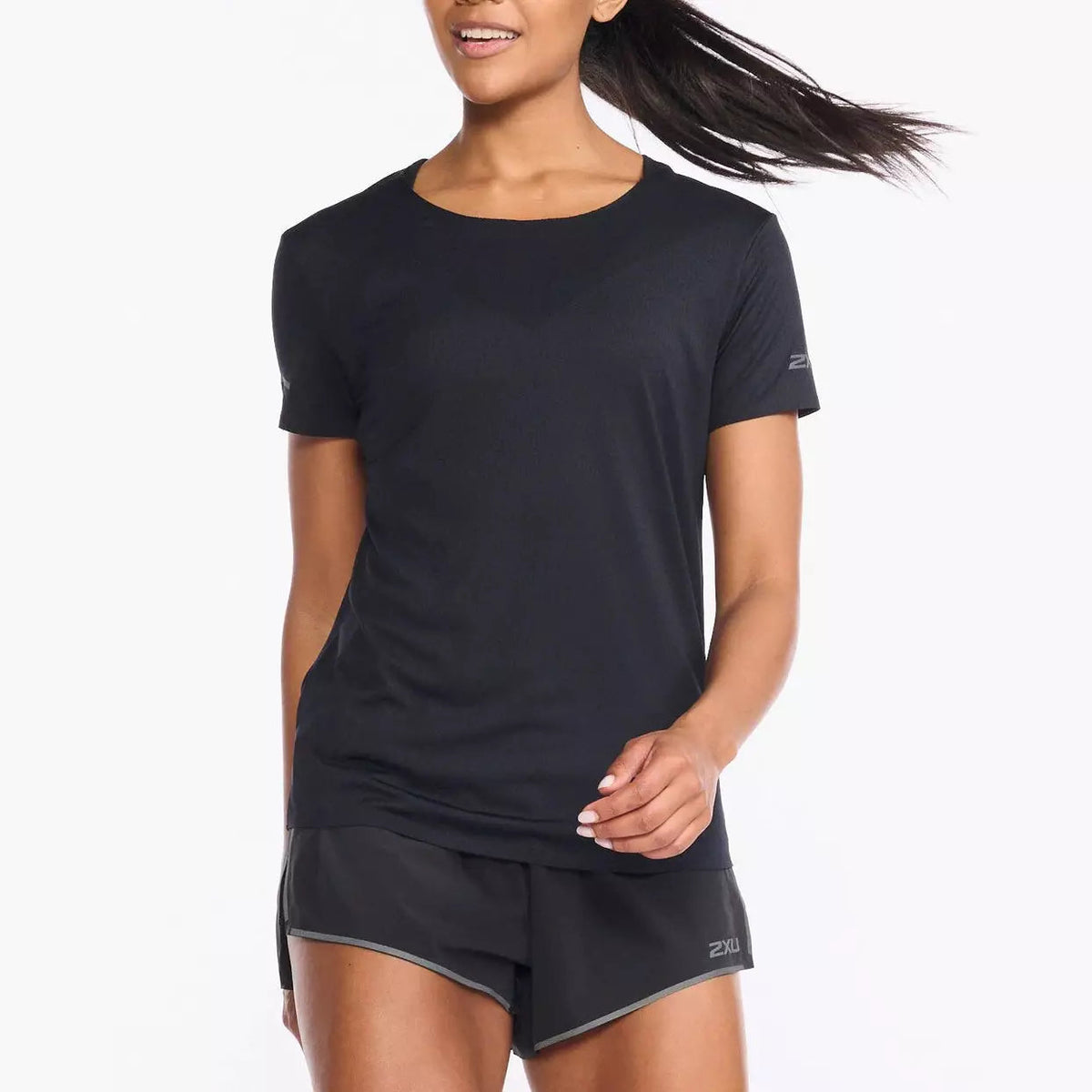 2XU Light Speed Tech Tee Womens APPAREL - Womens T-Shirts BLACK