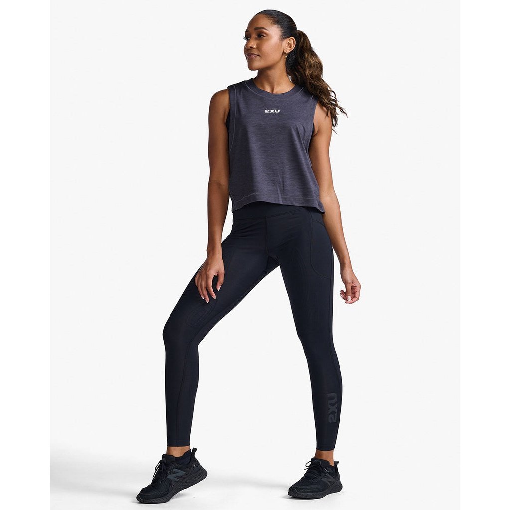 2XU Motion Crop Tank Womens APPAREL - Womens Tanks 