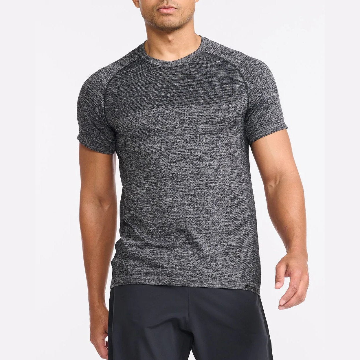 2XU Motion Tech Tee Mens APPAREL - Mens T-Shirts GREY MARLE/GREY MARLE