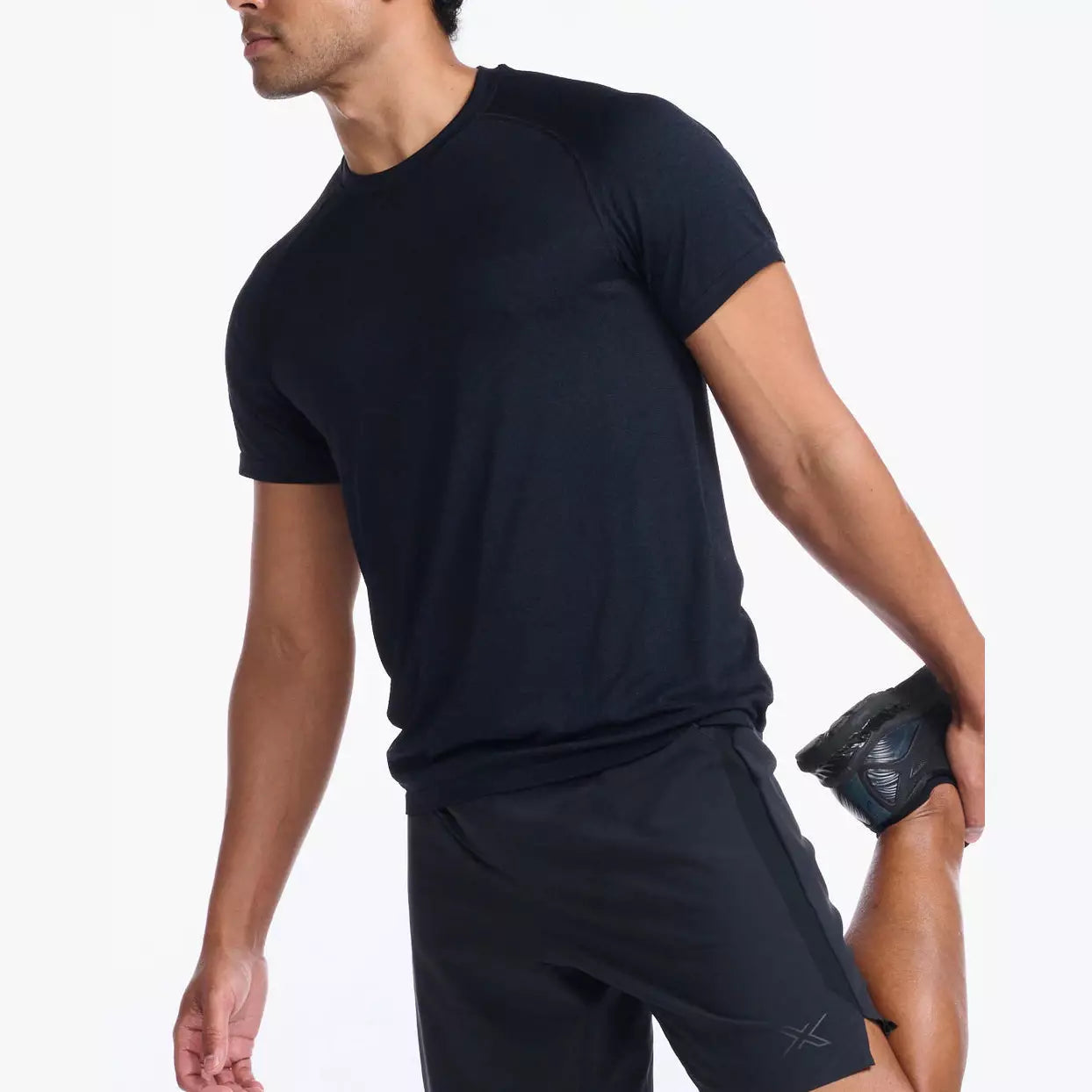 2XU Motion Tech Tee Mens APPAREL - Mens T-Shirts BLACK/BLACK