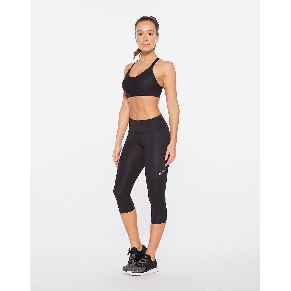 2XU Aero Vent Mid-Rise 3/4 Compression Tights Womens APPAREL - Womens Compression Tights 